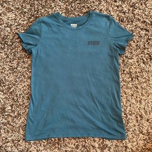 Victoria’s Secret Pink teal tee shirt